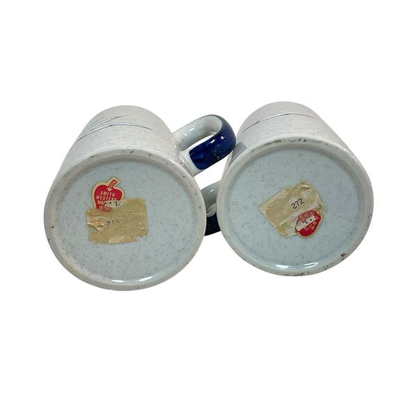 VTG 1970s Seagull Beach Coffee Mugs Smith Western Set of 2 MCM Japan 14 Oz - Picture 5 of 11